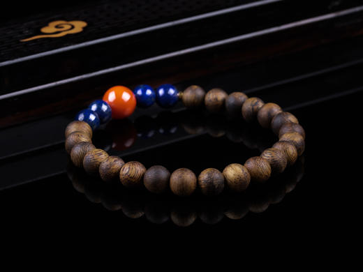 XY0333沉香+南红青金石手串 商品图5