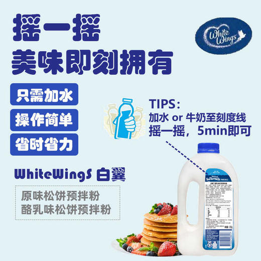 【清仓】白翼酪乳味松饼预拌粉325G 商品图0