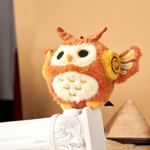 大英博物馆文明古希腊猫头鹰毛绒钥匙扣高端精致高级感女车载香氛挂件 商品图1