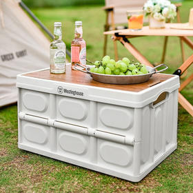 【多样屋专柜】西屋露营可折叠收纳箱大号整理箱储物箱衣物棉被收纳塑料30L箱子