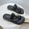 【夏日必备🔥】复古交叉带拖鞋，舒适软底，居家沙滩全搞定！👡✨交叉带套趾拖鞋 女夏季新款休闲百搭外穿复古软底舒适沙滩拖鞋 居家户外夏凉拖 商品缩略图3