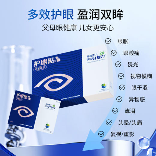 【闪电团长粉丝专属】眼睛不糊了，好视力中老年护眼贴缓解疲劳，改善视物模糊 商品图0