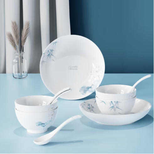 康宁竹露荷风餐具10头/18头/28头 商品图0