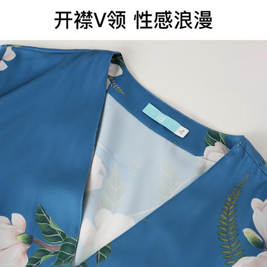【专柜同款】I‘d爱帝奢华缎面国风印花居家服 商品图6