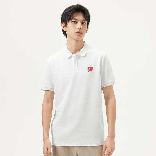 gxg.jeans男装 多色趣味绣花时尚翻领短袖Polo衫t恤 25年夏热卖 商品图2