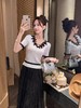 张心子【浪漫主义】V领显瘦弹力气质蝴蝶结针织衫上衣 U2505031 商品缩略图5