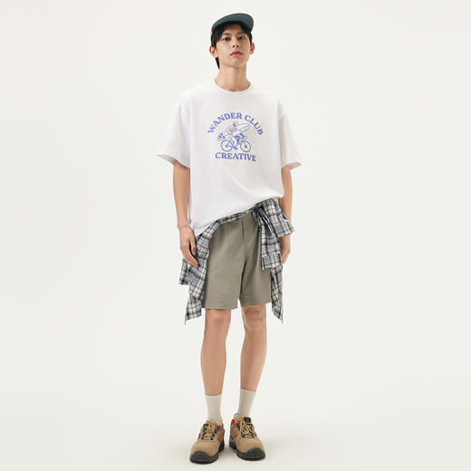 gxg.jeans男装 多色印花简约宽松圆领短袖T男25夏热卖#J25D442077 商品图3