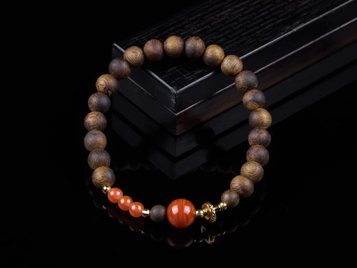 XY0334沉香+南红个性穿搭手串 商品图0
