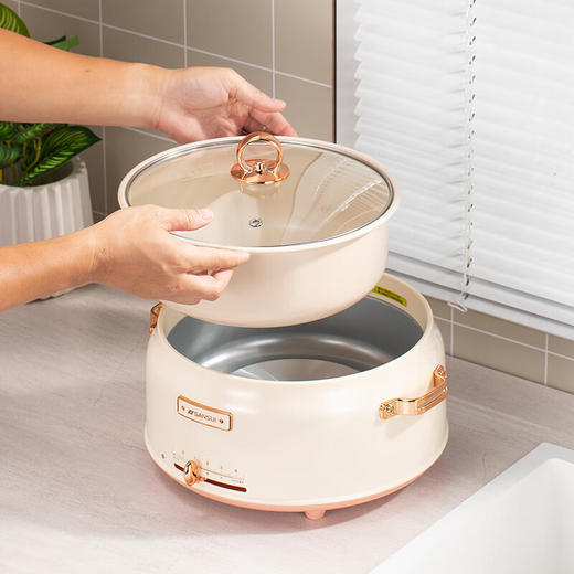 山水（SANSUI）5L分体式多功能电火锅SHG-5306 商品图5