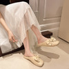 【清仓疯抢🔥买一送一！】2025爆款仙女风拖鞋✨懒人必备！百搭防滑不累脚，裙子裤子都能配💃 快来pick你的网红同款💕清仓福利蝴蝶结网红仙女风镂空时尚百搭配裙子平底防滑外穿懒人拖 商品缩略图2