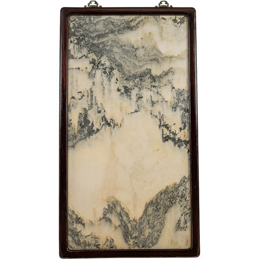 清 红木镶云石大挂屏 商品图5