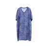 绽放251朵/【入蓝系列】高支天丝亚麻纹理印花v领中袖连衣裙女夏 商品缩略图3