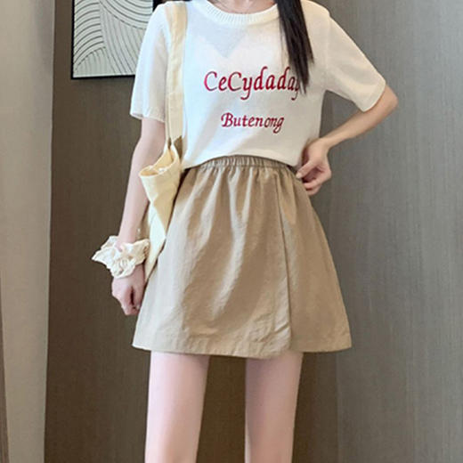 山本工装裙裤！女款夏季薄款2025新款宽松阔腿五分裤休闲冰丝运动短裤！ 商品图0