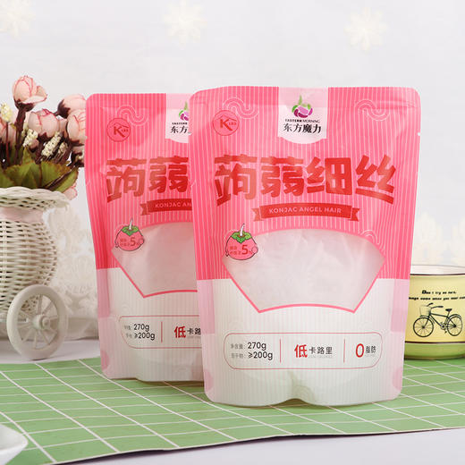【东方魔力】四川特产蒟蒻粗丝 蒟蒻细丝 蒟蒻宽面 绵阳特色增加饱腹代餐魔芋粗粉丝低热量 商品图5