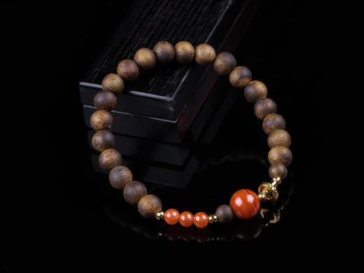 XY0334沉香+南红个性穿搭手串 商品图1