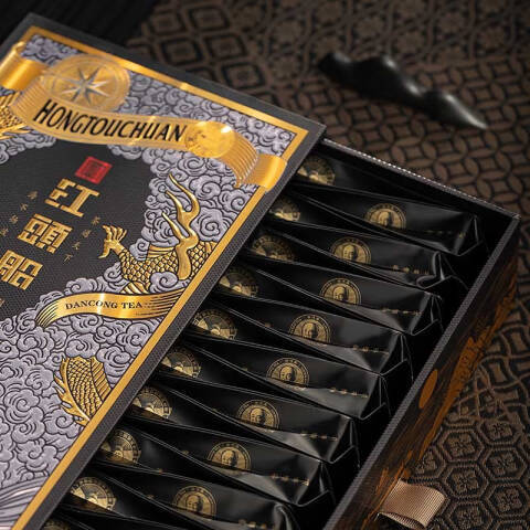 【香气馥郁】樟林红头船单丛茶系列一帆风顺（黑金龙）宋种 黑金色 商品图3