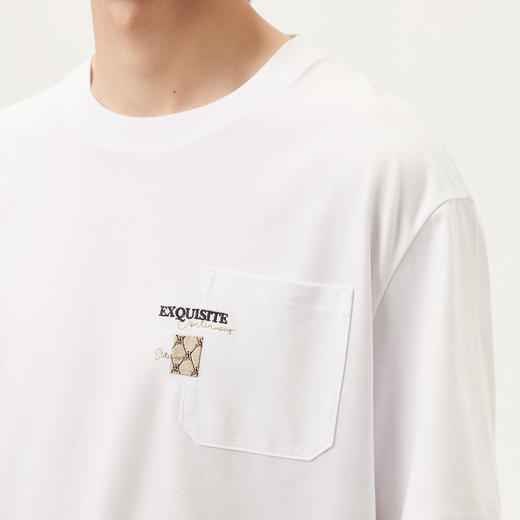 gxg.jeans男装 25年夏季热卖时尚字母刺绣简约商务男士T恤男短袖 商品图4