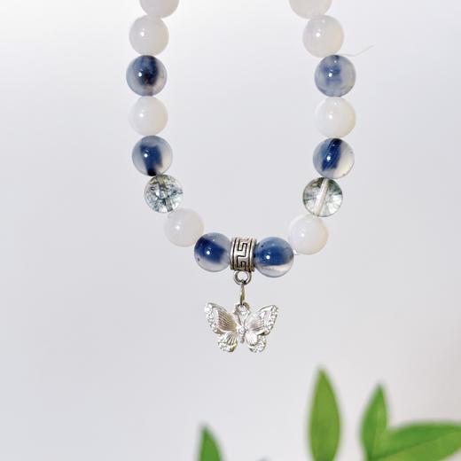 【敦煌蝴蝶梦玛瑙手串】敦煌福泽小众蝴蝶玛瑙白水晶手串 文艺国风女 小清新温柔手串 商品图7