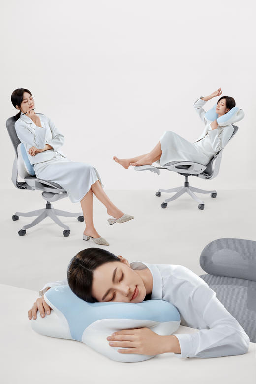 时光存折云朵午睡枕午休枕趴睡枕午休办公室睡觉神器腰靠 商品图1