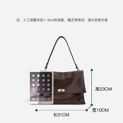 【预售3天】2025年新款托特包女大容量通勤单肩斜挎包小众设计包M7713F 商品图3