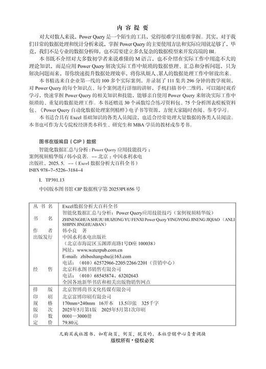 智能化数据汇总与分析：Power Query应用技能技巧（案例视频精华版） 商品图1