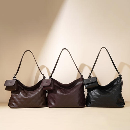 【预售3天】2025新款复古单肩斜挎包大容量通勤包女包托特包F9875 商品图2