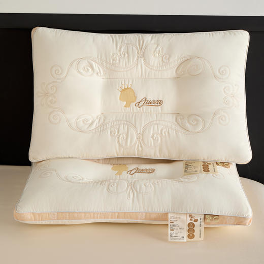 自然醒立体绣花贵妃枕柔软高端成人枕头护颈枕助睡眠枕头单人枕XK 商品图13