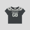 GOODBAI athletic GB logo印花拼接星星圆领紧身短款飞袖T恤 商品缩略图3