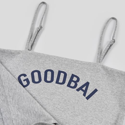 GOODBAI logo印花拼布绑带微弹吊带背心 商品图3