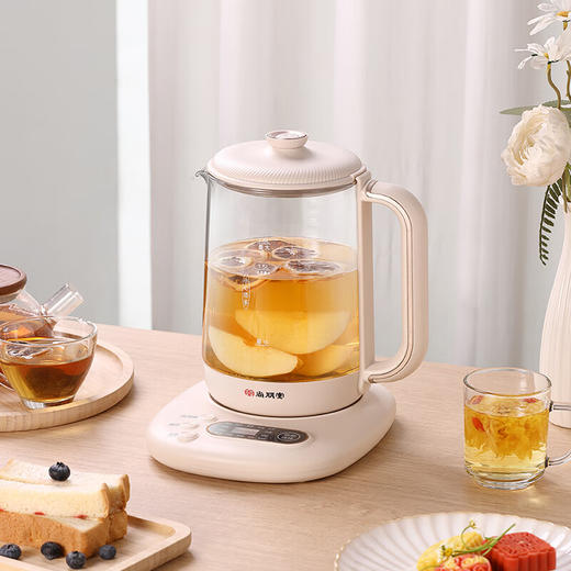 【多样屋专柜】尚朋堂养生壶家用办公室多功能烧水保温煮茶器云峰白1.8L 商品图4