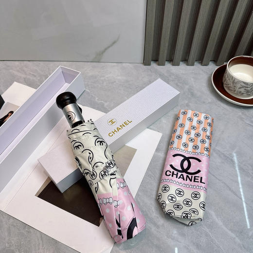 夏季特惠💰230 香奈儿 夏季新款 全自动折叠晴雨伞 商品图8