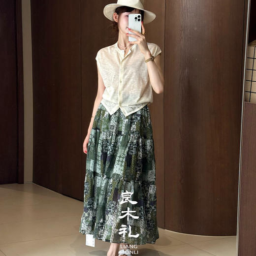 【不换不退】苎麻半裙（8462） 商品图0