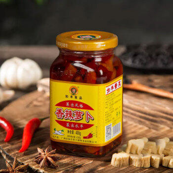 如豐香辣萝卜400g*1瓶 调味品 爽辣香脆萝卜干泡菜下饭菜早餐小菜 /粮油调味 /调味品 /榨菜/酱腌菜 商品图1