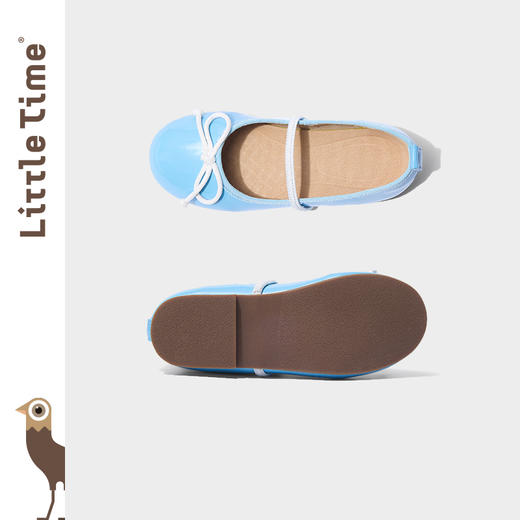 littletime女童鞋2025春新款儿童洋气时尚蝴蝶结芭蕾舞鞋公主鞋 商品图2