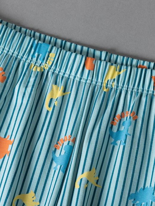 【萌动恐龙莫代尔】SCHIESSER德国舒雅儿童睡衣春夏新款莫代尔七分裤男童家居服3B/24354H 商品图3