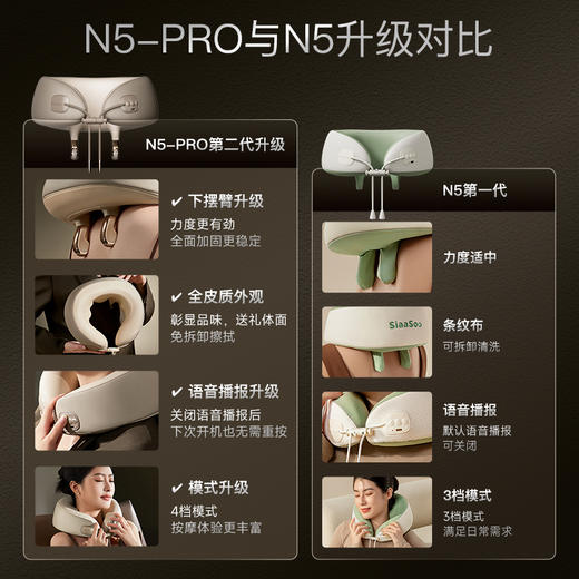 象术N5-PRO肩颈按摩仪颈椎按摩器颈部肩部背部斜方肌枕 商品图2
