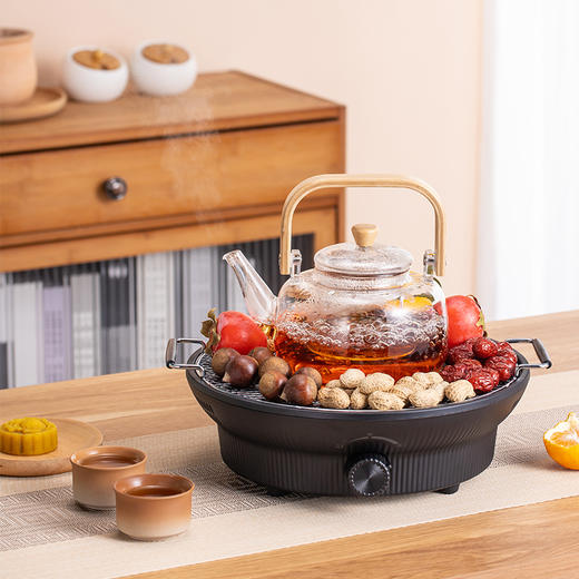 山水（SANSUI）电陶炉(煮茶围炉带玻璃壶、烤网)ST-20HG14 商品图0