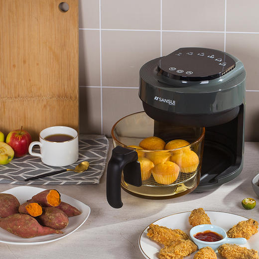 山水（SANSUI）2L可视化智能空气炸锅SKZ-A23B 商品图2