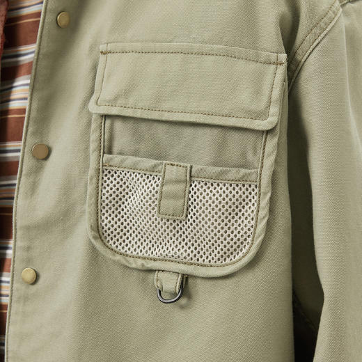 gxg.jeans男装 绿色多口袋工装时尚宽松牛仔夹克外套男 25春热卖 商品图4