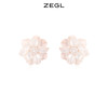 ZEGL法式花朵耳环女轻奢小众高级感人造珍珠耳钉925银针耳饰 商品缩略图0