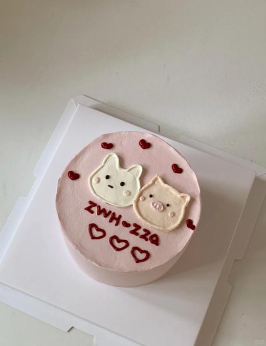 情人节七夕520情侣卡通可爱蛋糕-低糖处理无添加 商品图3
