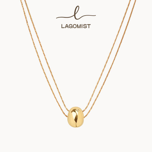 【秦岚&于文文&万妮达&刘孜同款】Lagomist拿铁系列 | 金/银咖啡豆项链 商品图0