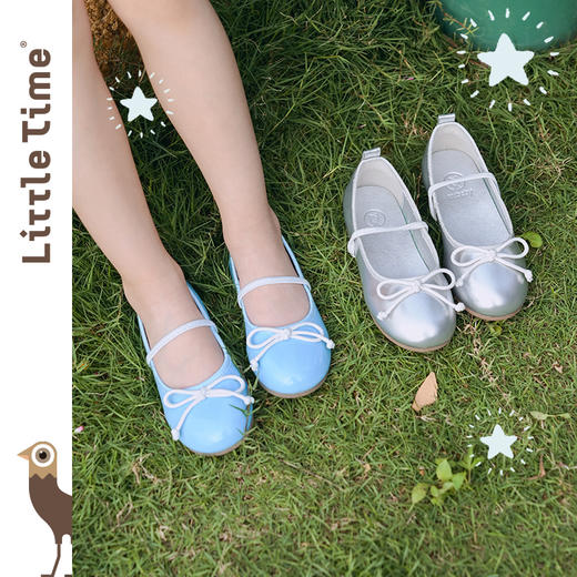 littletime女童鞋2025春新款儿童洋气时尚蝴蝶结芭蕾舞鞋公主鞋 商品图3