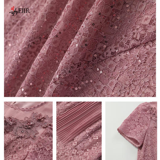 司歌大摆连衣裙短袖蕾丝重工显瘦A911185X 商品图2