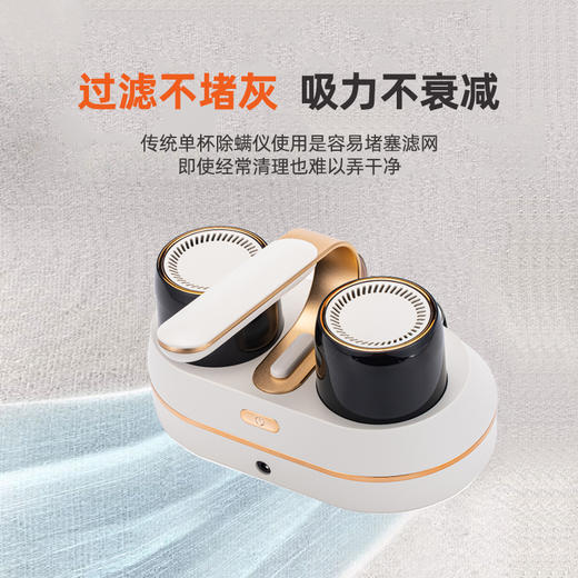 山水（SANSUI）吸尘除螨仪（无线双杯滚刷）SCM-E12 商品图0