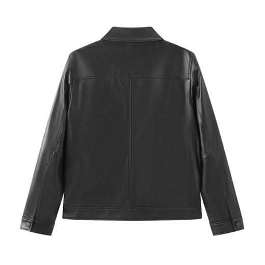 gxg.jeans男装经典翻领绵羊皮皮衣时尚休闲夹克外套男J25D121001 商品图1