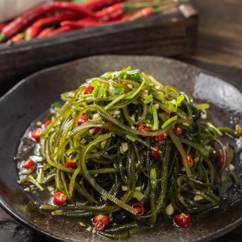 颂礼白【宁德产地】压缩海带丝16g*10袋凉拌炒菜煲汤火锅源头直发包邮 /粮油调味 /南北干货 /鱼虾贝藻类干货 商品图2