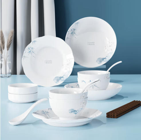 康宁竹露荷风餐具10头/18头/28头 商品图3