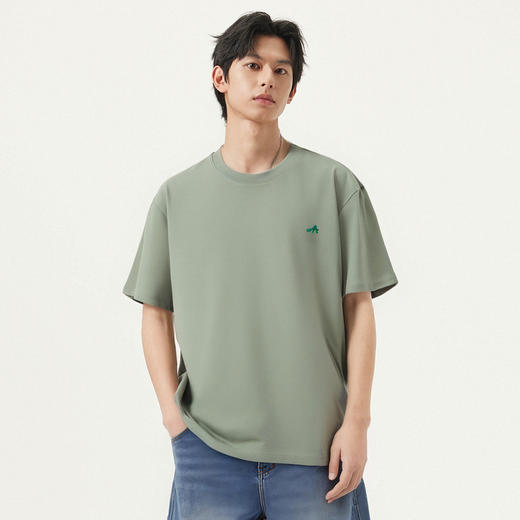 gxg.jeans男装  多色字母绣花基础休闲圆领短袖T恤男 25年夏热卖 商品图2