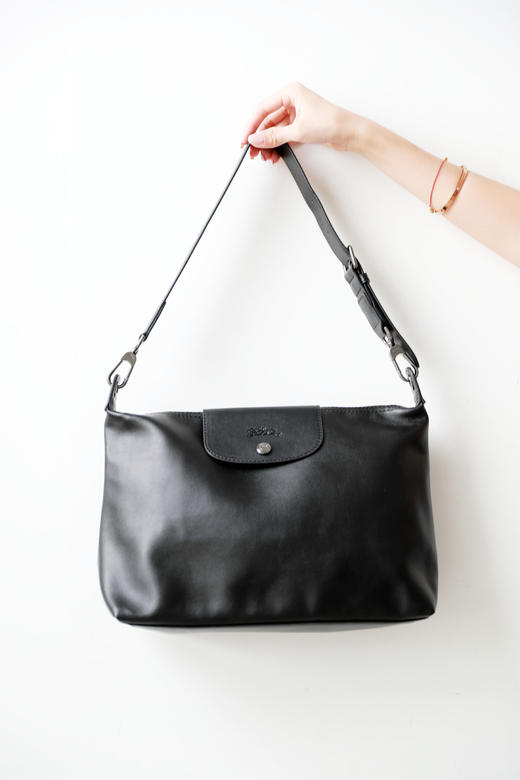 垂感法式hobo包，大容量有腔调。超好背胎牛皮复古单肩包C051388 商品图4